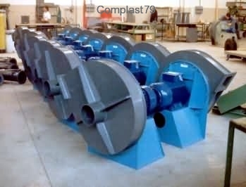 Alcuni ventilatori industriali realizzati da COMPLAST 79<br />

